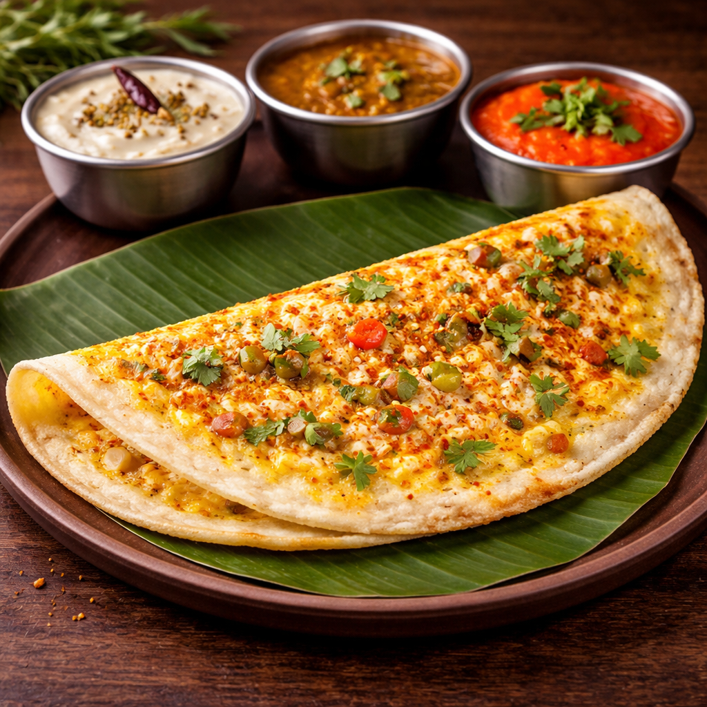 Double Egg Dosa